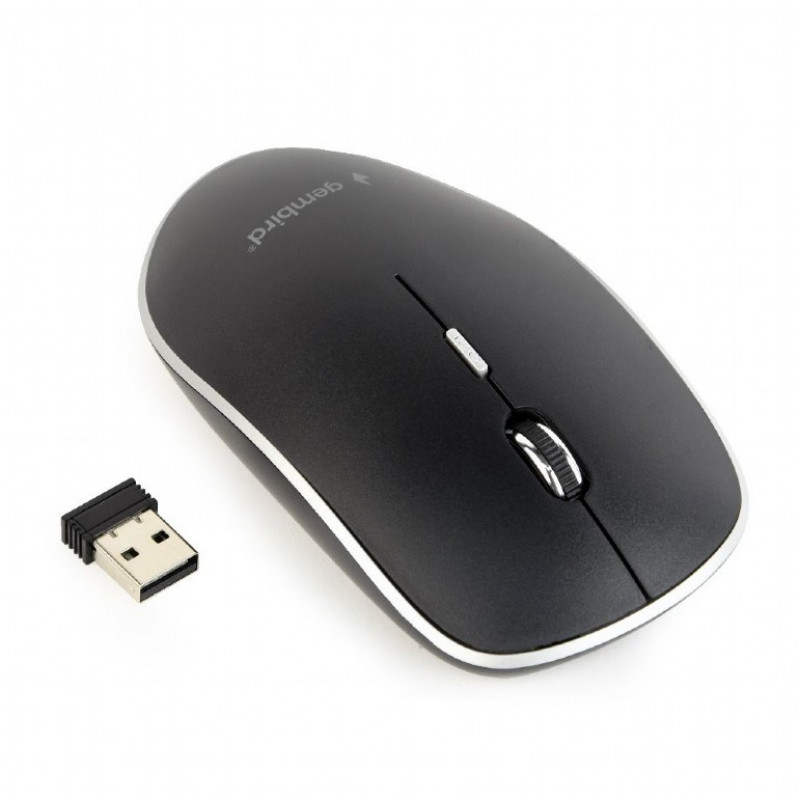 Rato Sem Fios 2.4GHz Gembird MUSW-4B-01 Preto 2