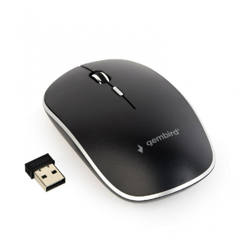 Rato Sem Fios 2.4GHz Gembird MUSW-4B-01 Preto 3